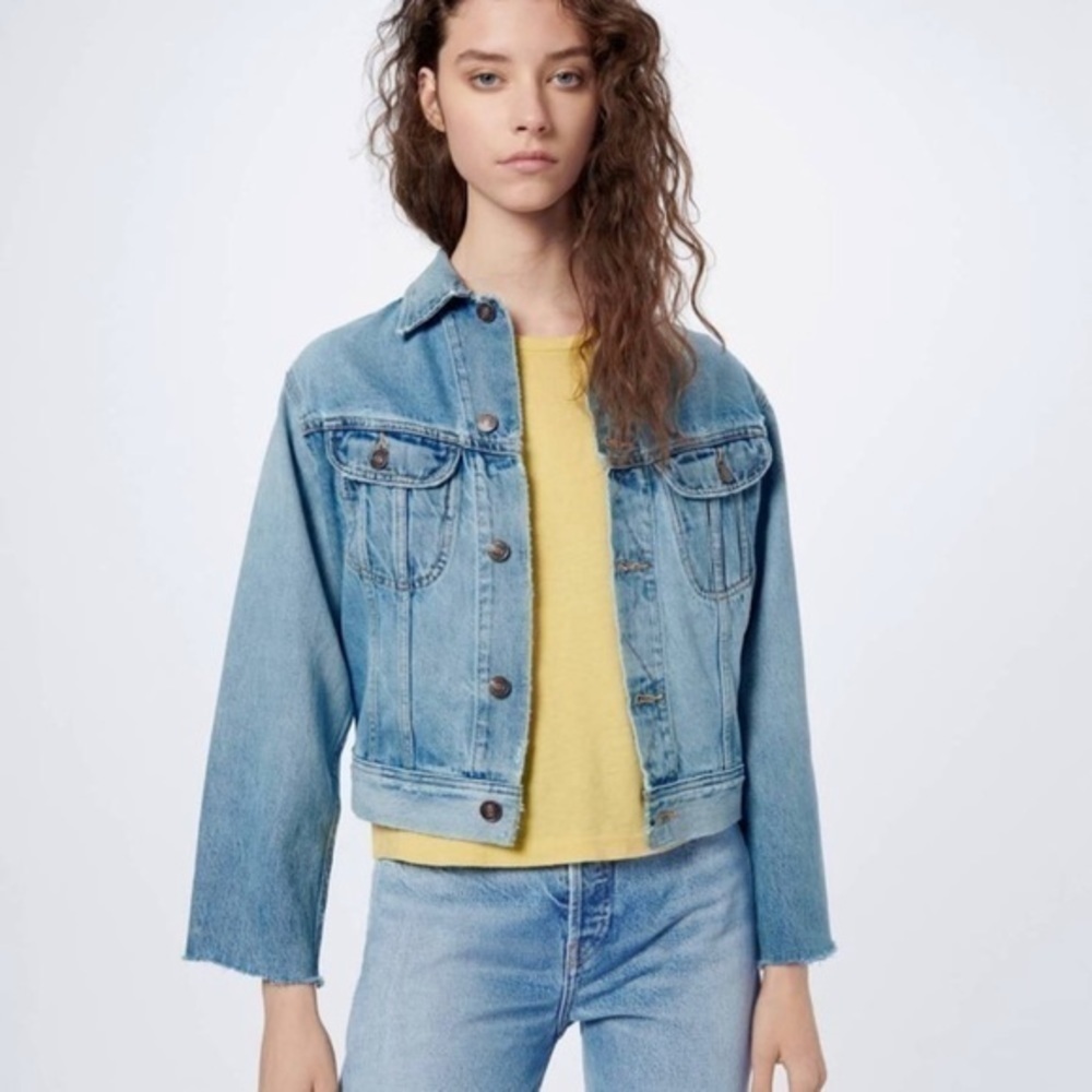 Re/Done 70s Rodeo Retro Denim Jacket Light Worn 9 NWT Vintage Vibe - Picture 2 of 16